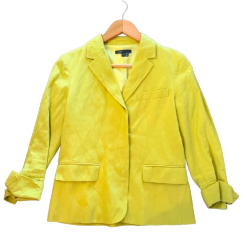 Vince Blazer Lemon Lime Size 4 - Picture 3 of 8